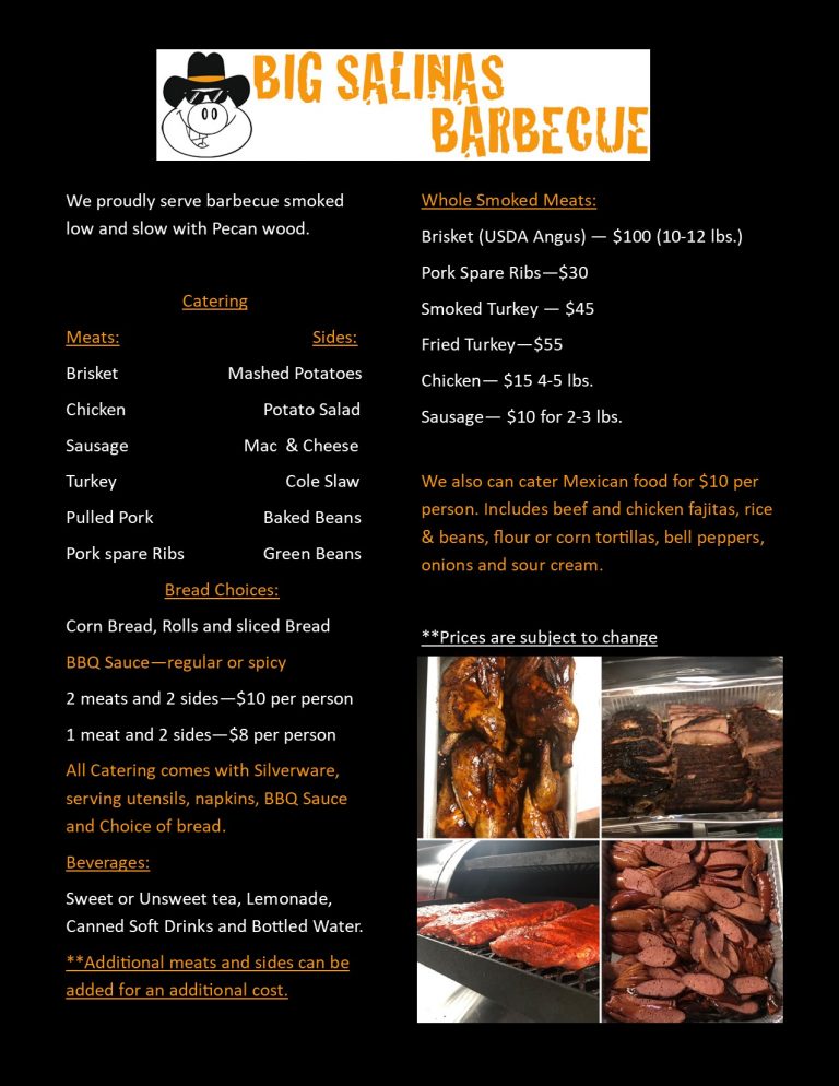 Catering Big Salinas Barbecue